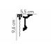 Garnižová krycia lišta MARDOM MD137 / 9,6 cm